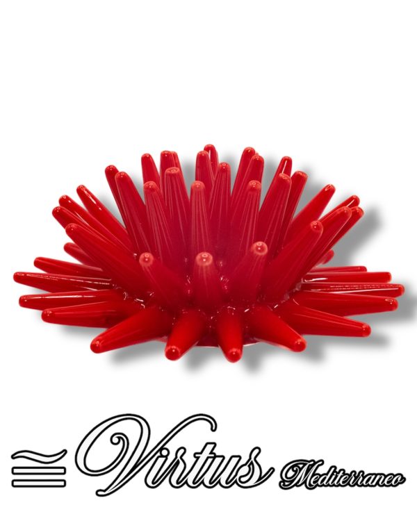 Virtus Mediterraneo: Riccio Piccolo Rosso in Ceramica Artigianale