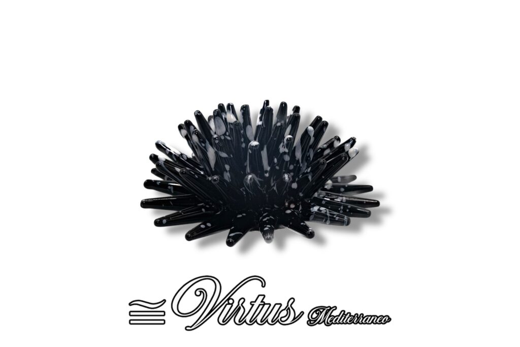 Virtus Mediterraneo: Riccio Piccolo Nero in Ceramica Artigianale