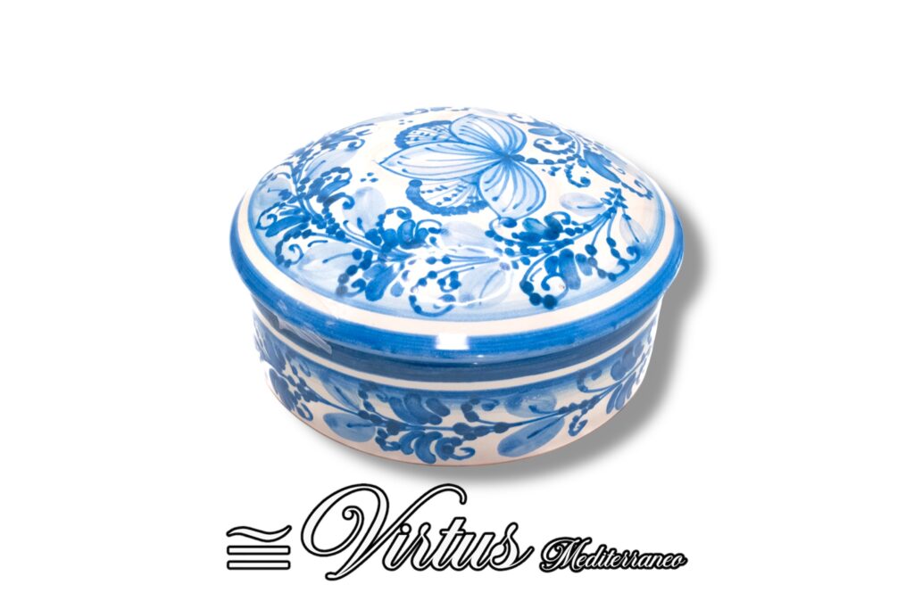 Virtus Mediterraneo: Porta Gioie Grande Multicolore in Ceramica Artigianale