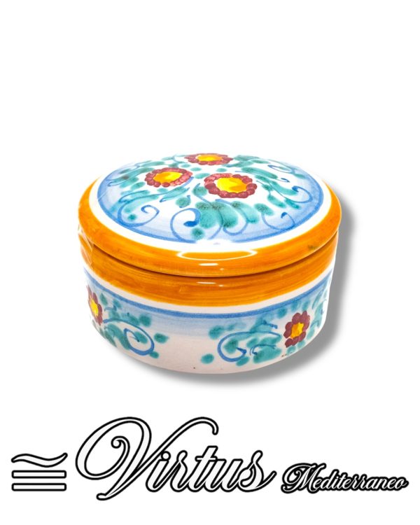 Virtus Mediterraneo: Porta Gioie Grande Artigianale Multicolore in Ceramica