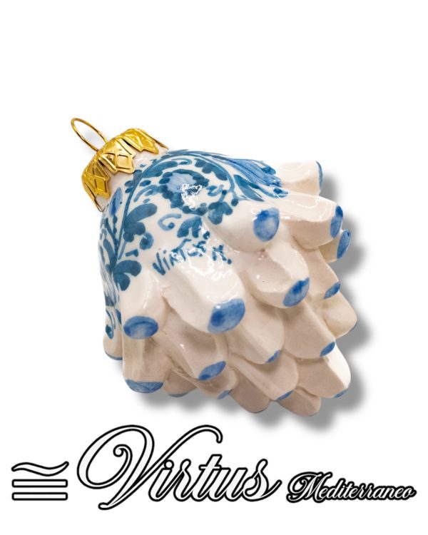 Pigna Natalizia Artigianale Virtus Mediterraneo: Ceramica Multicolore