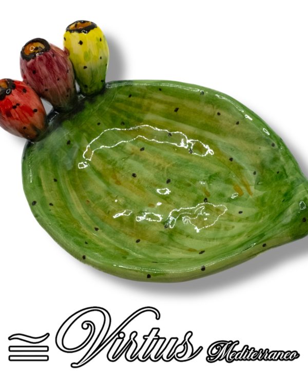 Virtus Mediterraneo: Pala Fico d’India Multicolor, Ceramica di Sciacca