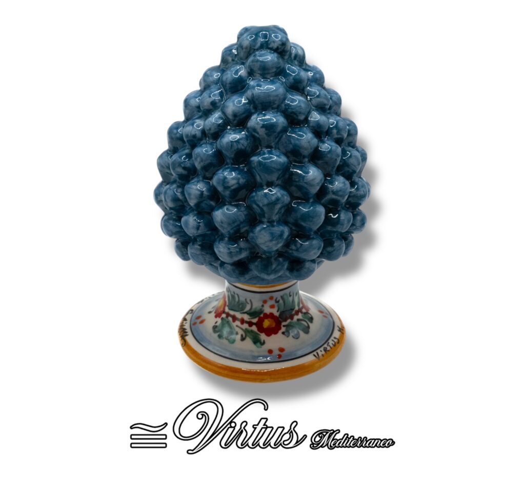 Pigna Media Blu Virtus Mediterraneo: Ceramica di Sciacca, Arte e Lusso