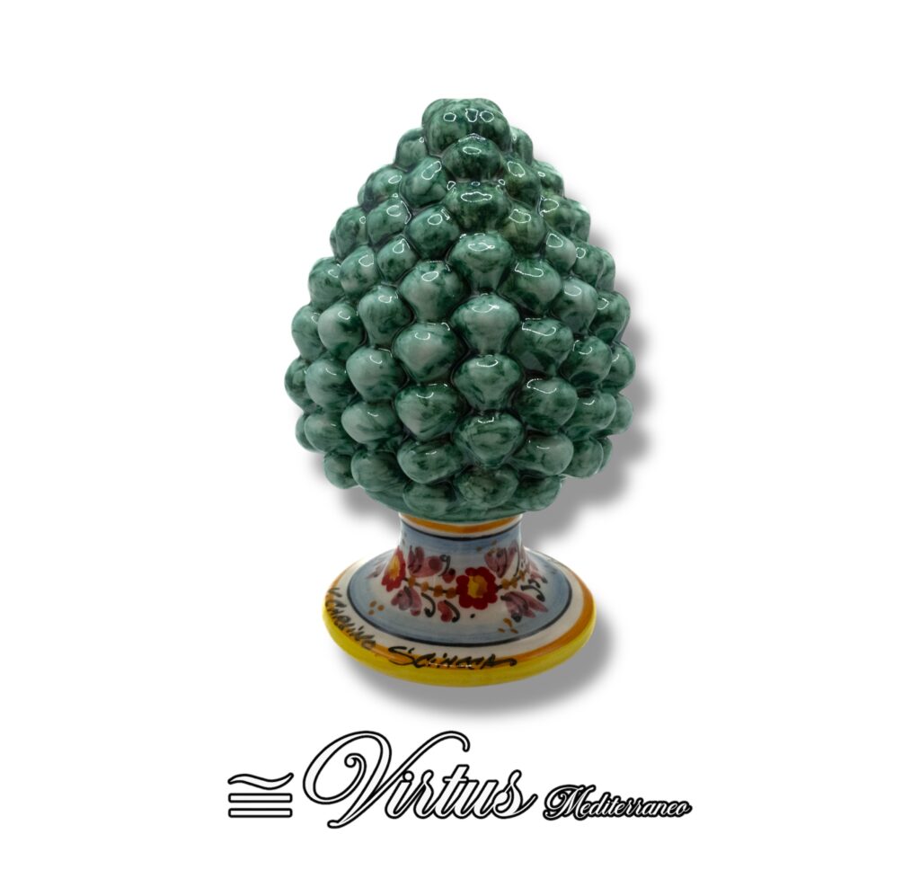 Virtus Mediterraneo: Pigna Media Verde Artigianale di Scicli – Ceramica di Lusso
