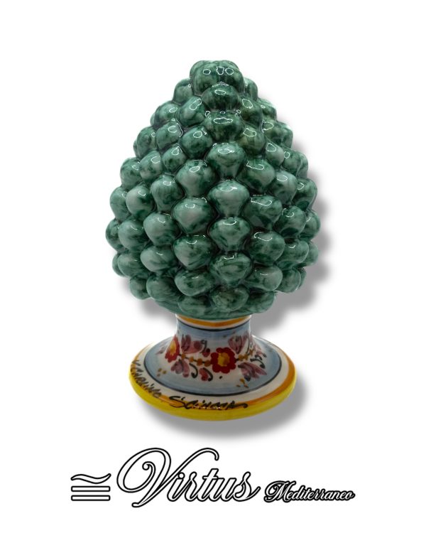 Virtus Mediterraneo: Pigna Media Verde Artigianale di Scicli – Ceramica di Lusso