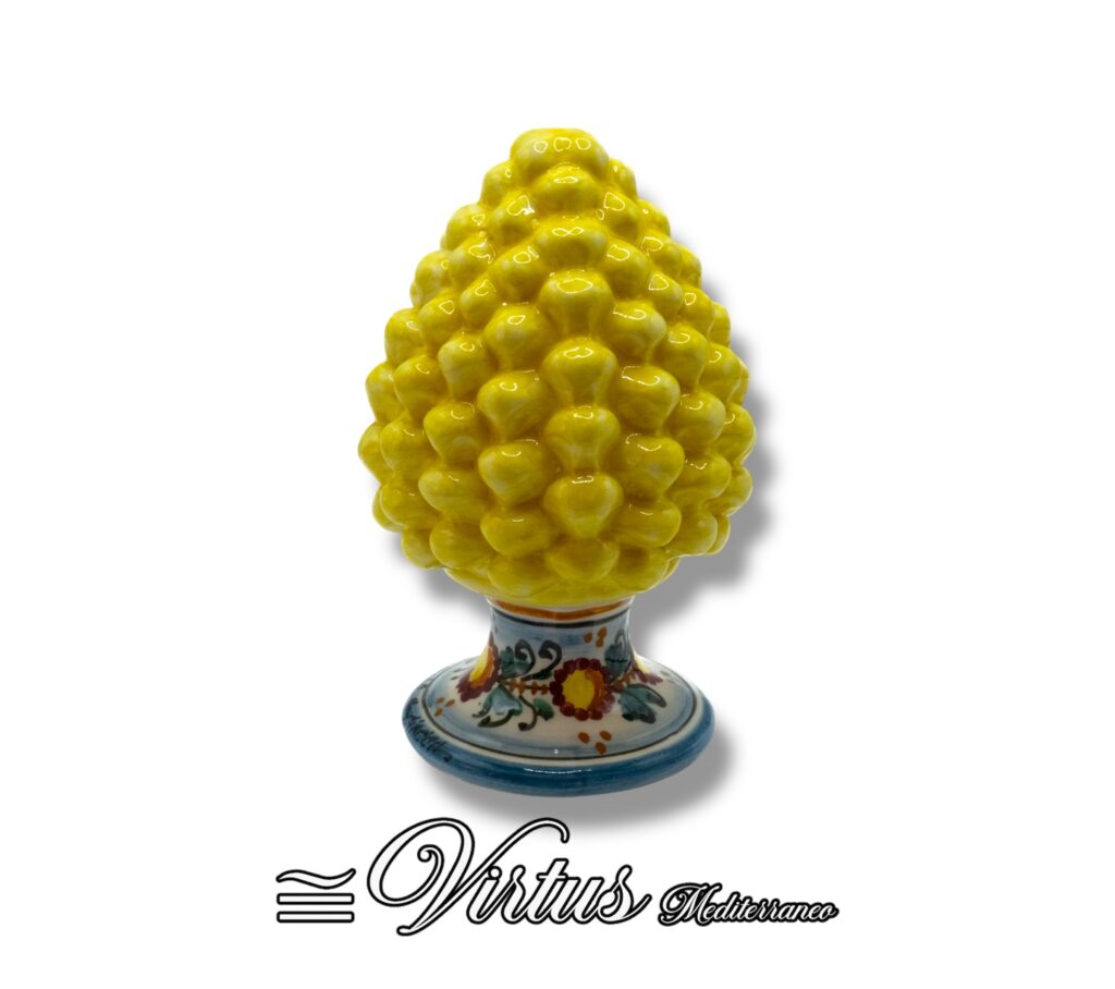 Virtus Mediterraneo: Pigna Media Giallo in Ceramica di Sciacca