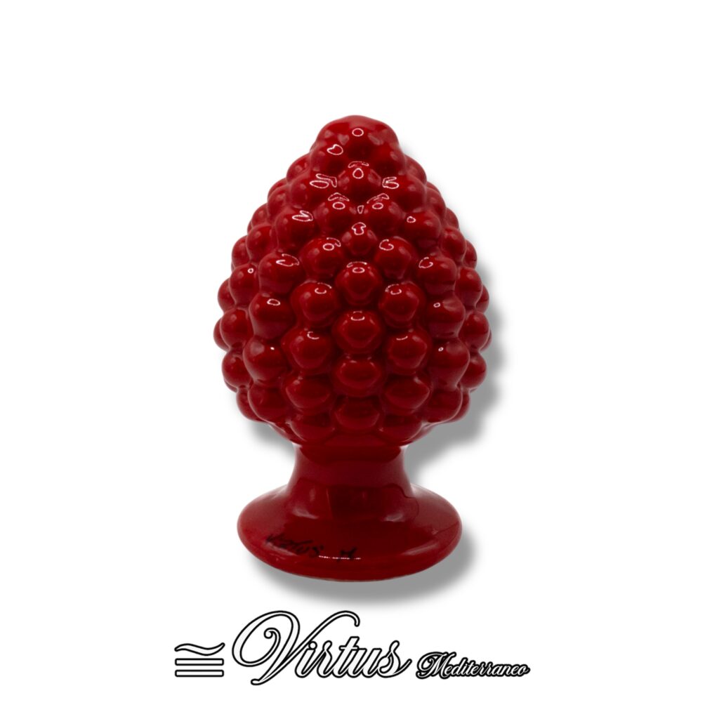 Pigna Piccola Rosso Virtus Mediterraneo: Ceramica di Sciacca, Eleganza Artigianale