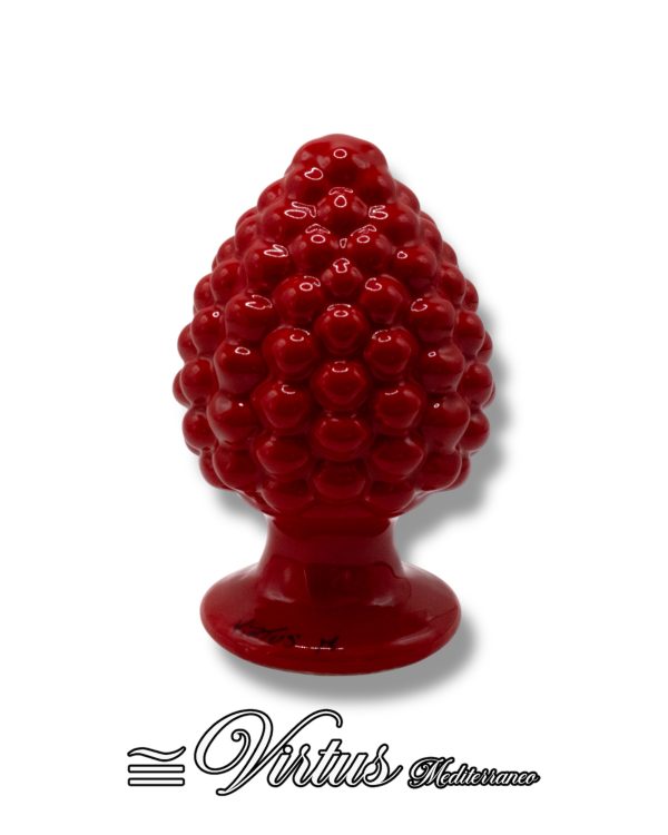 Pigna Piccola Rosso Virtus Mediterraneo: Ceramica di Sciacca, Eleganza Artigianale
