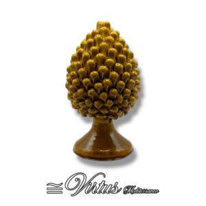 Pigna Grande Giallo Virtus Mediterraneo: Ceramica di Sciacca, Lusso Artigianale