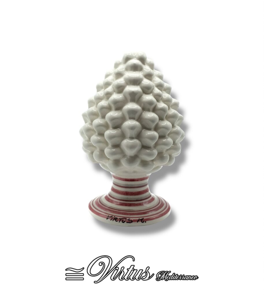 Pigna Media Bianco Virtus Mediterraneo: Eleganza Artigianale in Ceramica