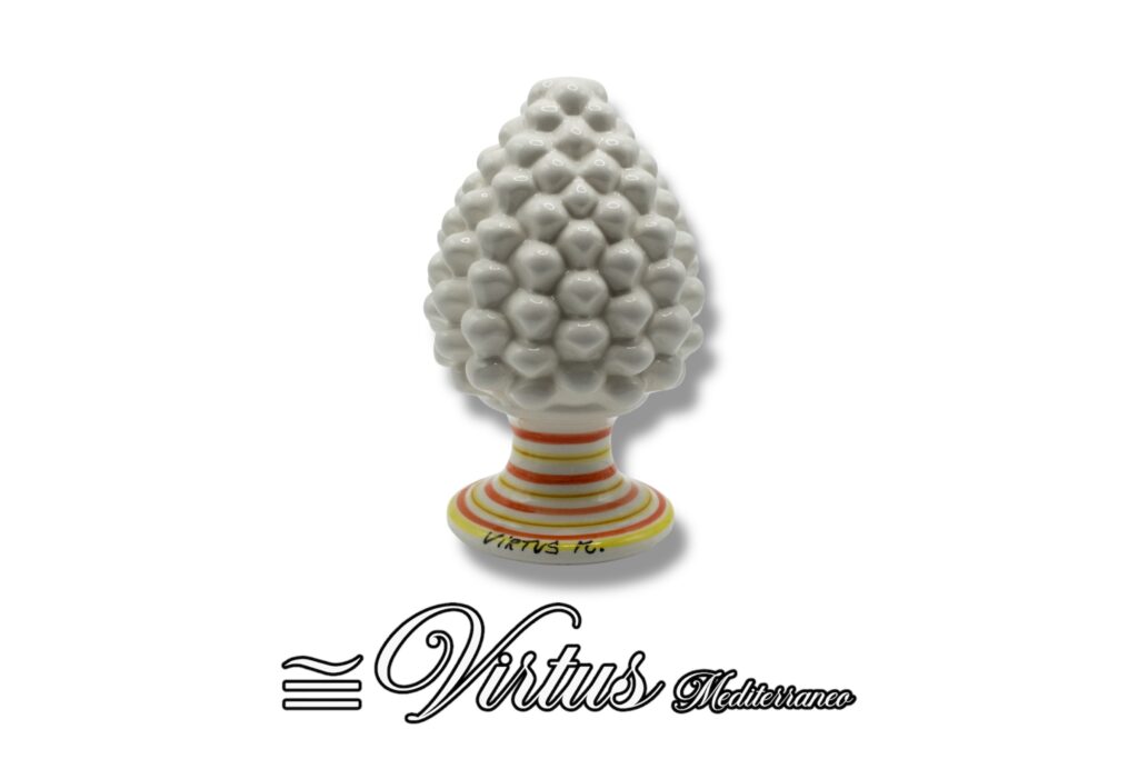 Pigna Media Bianco Virtus Mediterraneo: Eleganza Artigianale in Ceramica di Sciacca