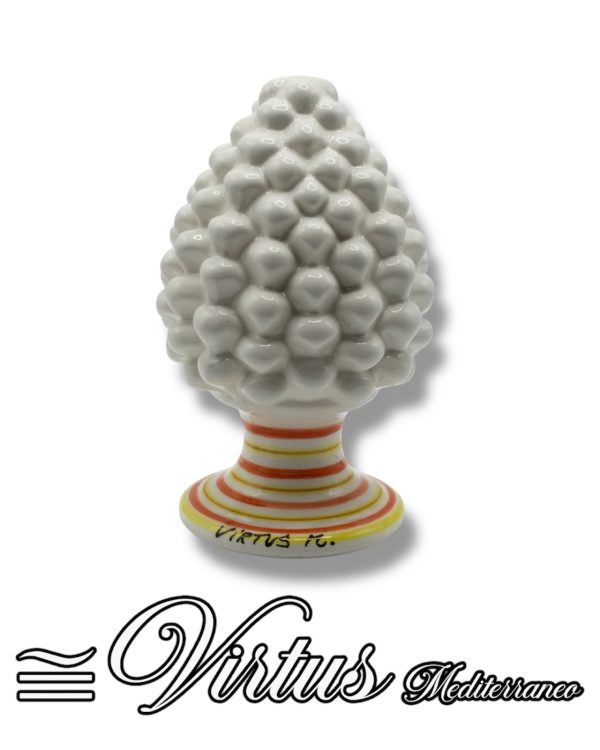 Pigna Media Bianco Virtus Mediterraneo: Eleganza Artigianale in Ceramica di Sciacca