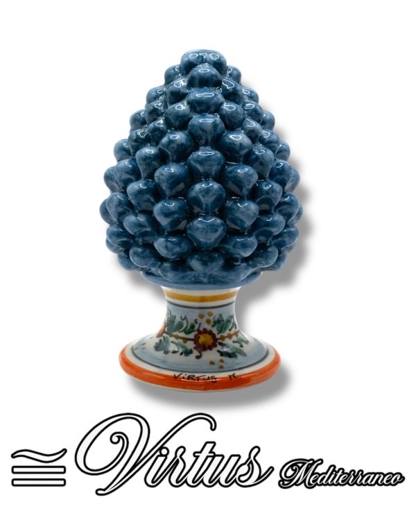 Pigna Media Blu Virtus Mediterraneo: Ceramica di Sciacca, Eleganza Artigianale