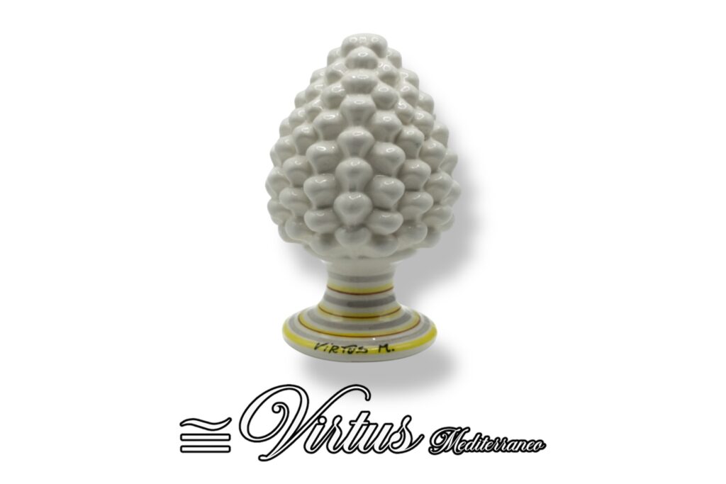 Pigna Media Bianco Virtus Mediterraneo: Eleganza Artigianale in Ceramica di Sciacca