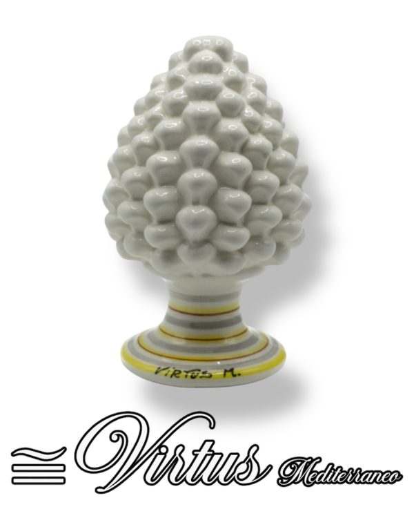 Pigna Media Bianco Virtus Mediterraneo: Eleganza Artigianale in Ceramica di Sciacca