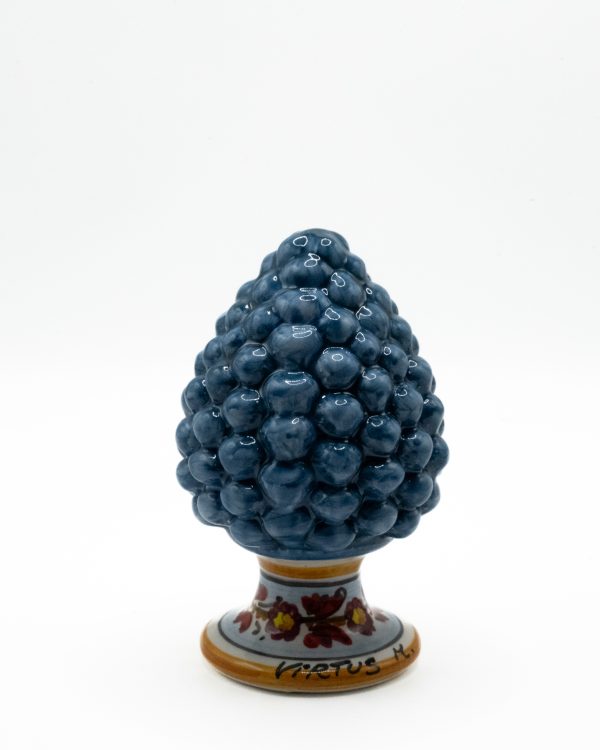 Pigna Media Blu Virtus Mediterraneo: Ceramica di Sciacca, Eleganza Artigianale