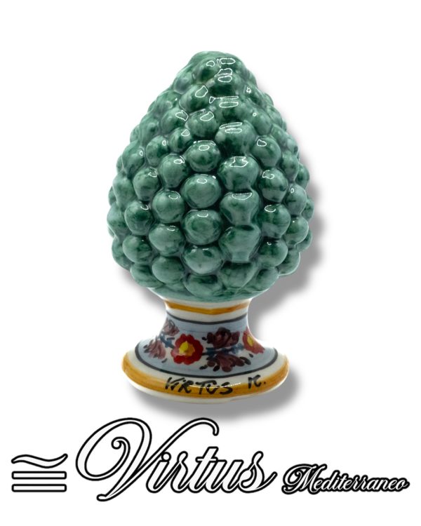 Virtus Mediterraneo: Pigna Media Verde Artigianale in Ceramica di Sciacca