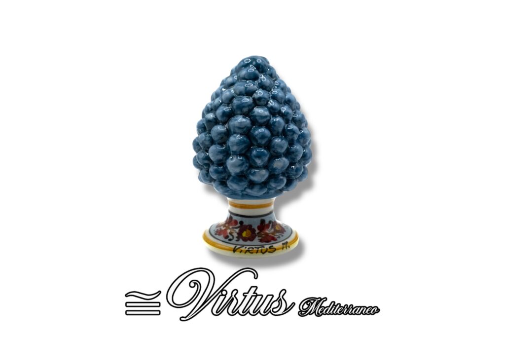 Pigna Media Blu Virtus Mediterraneo: Ceramica di Sciacca, Eleganza Artigianale