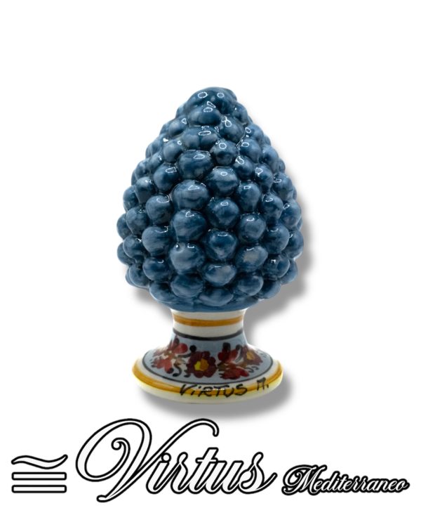 Pigna Media Blu Virtus Mediterraneo: Ceramica di Sciacca, Eleganza Artigianale