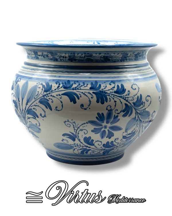 Virtus Mediterraneo: Porta Piante Grande Multicolore in Ceramica Artigianale