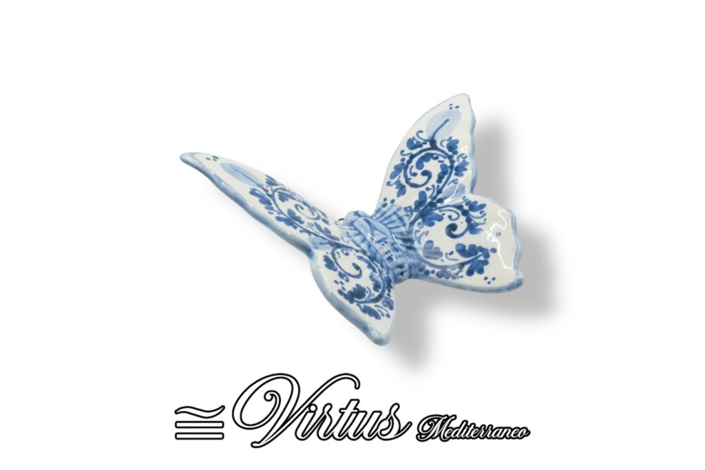 Virtus Mediterraneo: Farfalla Media Multicolor, Ceramica d’Arte
