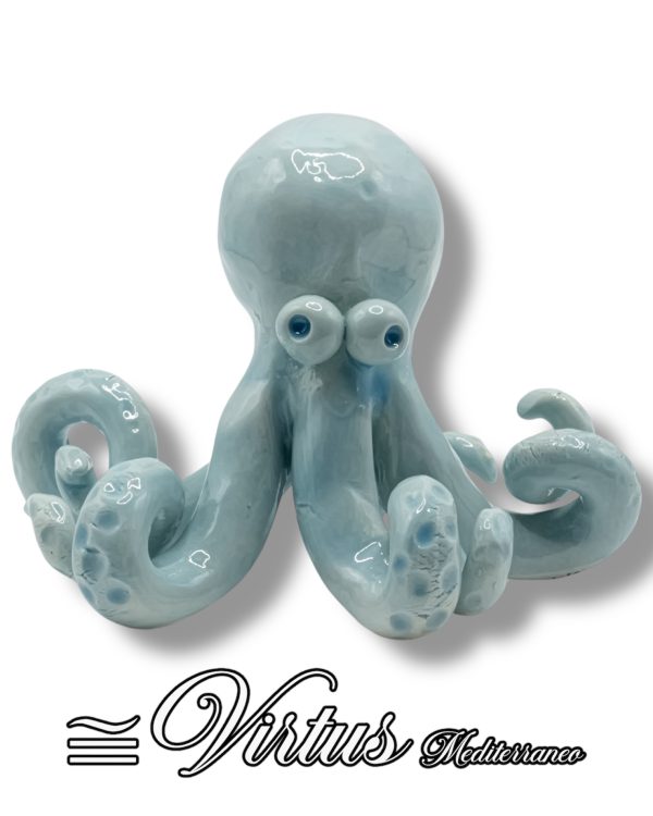 Virtus Mediterraneo: Polipo Celeste Piccolo, Ceramica d’Arte