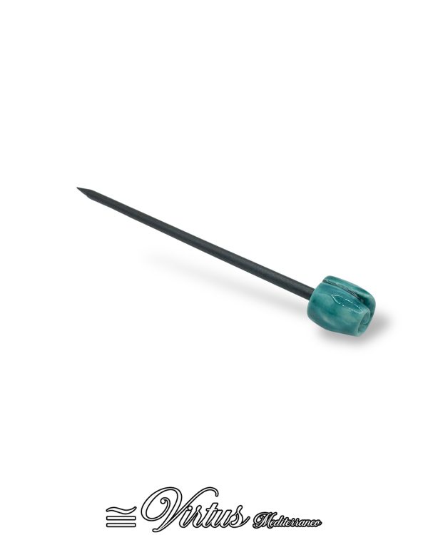 Fermaglio per Capelli Blu Virtus Mediterraneo: Eleganza in Ceramica Preziosa