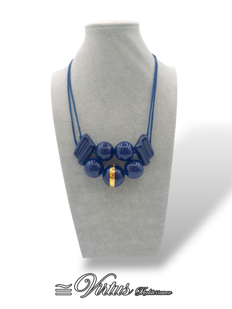 Collana a grappolo decorata in oro Multi colore