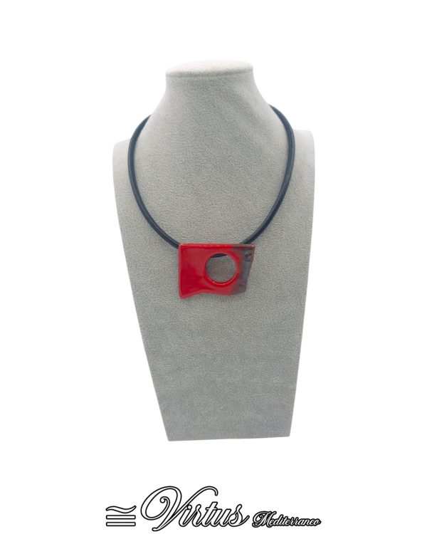Collana Artigianale Virtus Mediterraneo: Girocollo in Ceramica Multicolore