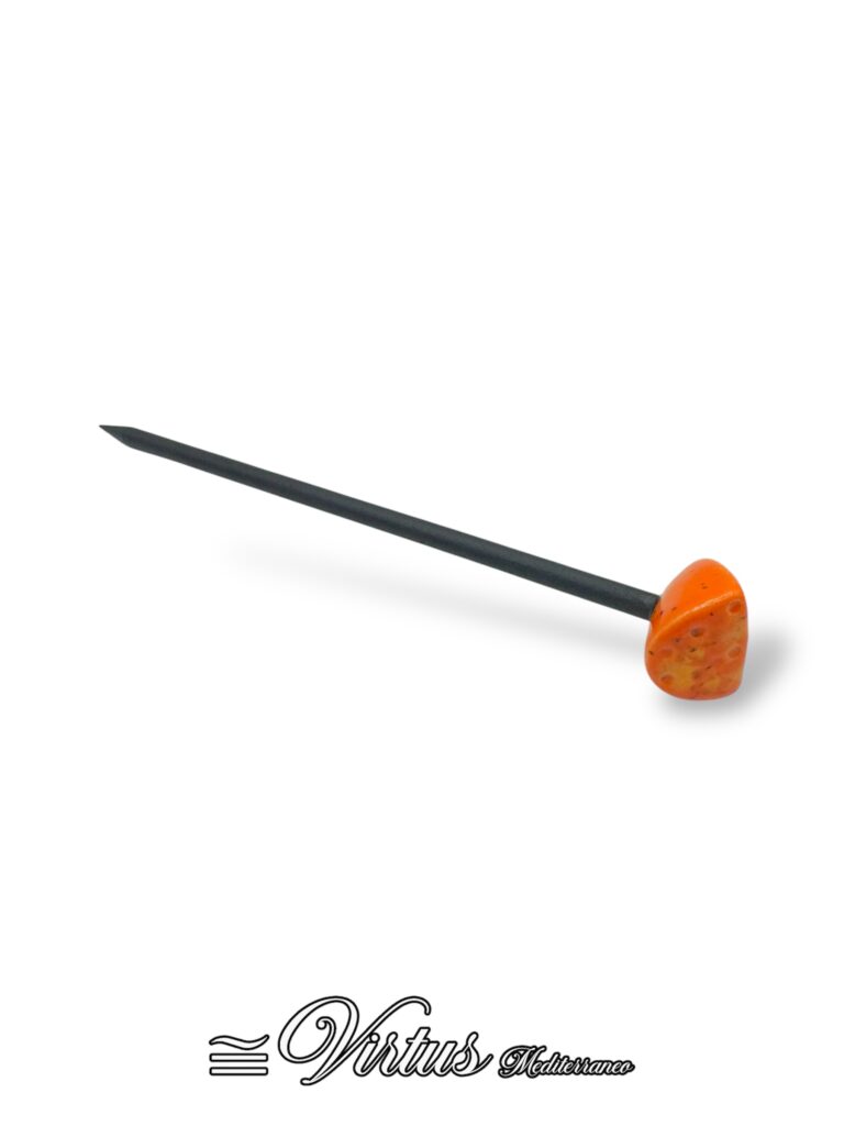 Virtus Mediterraneo: Fermaglio Capelli Ceramica Arancione, Lusso Artigianale