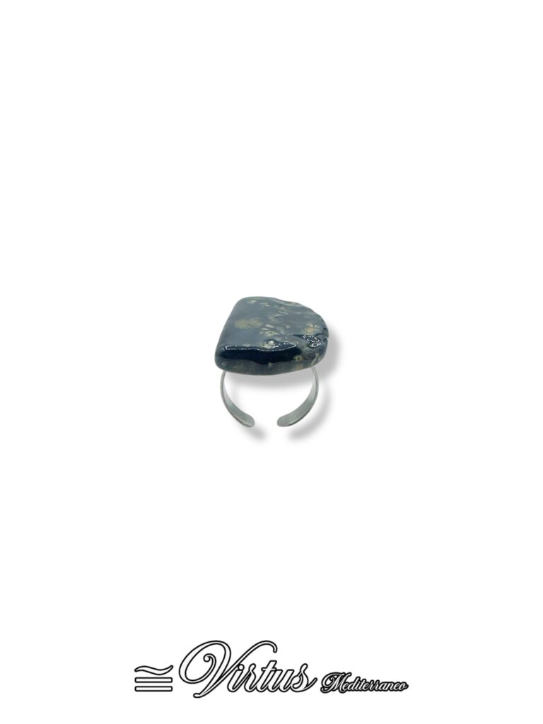 Anello in Ceramica Multicolor Virtus Mediterraneo: Eleganza Artigianale