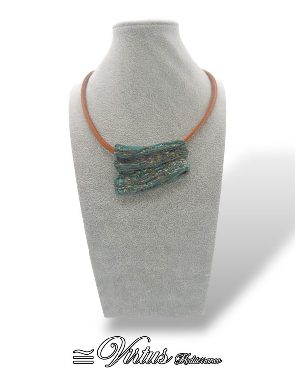 Collana Artigianale Virtus Mediterraneo: Girocollo Ceramica Multicolor