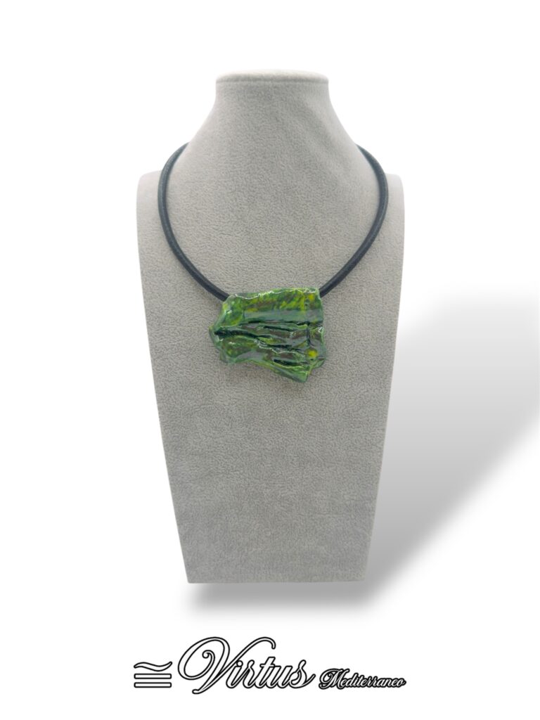 Collana Artigianale Virtus Mediterraneo: Girocollo Ceramica Multicolor