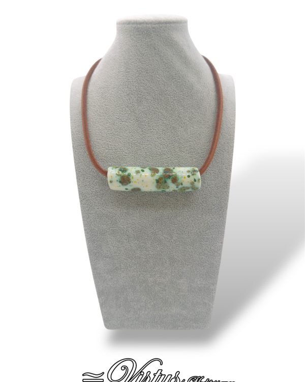 Collana Artigianale Virtus Mediterraneo: Girocollo Ceramica Multi-Colore
