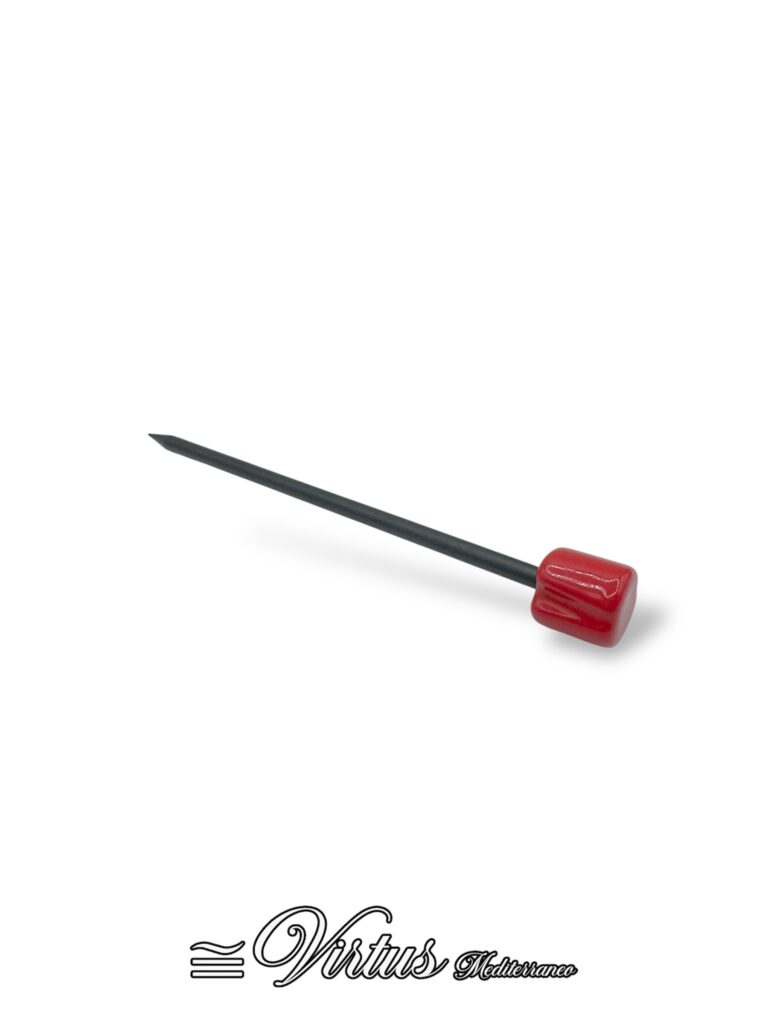 Fermaglio per Capelli Rosso Virtus Mediterraneo: Eleganza in Ceramica