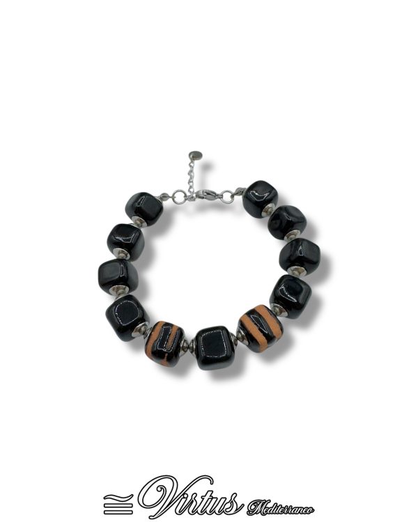 Bracciale a dadini Nero