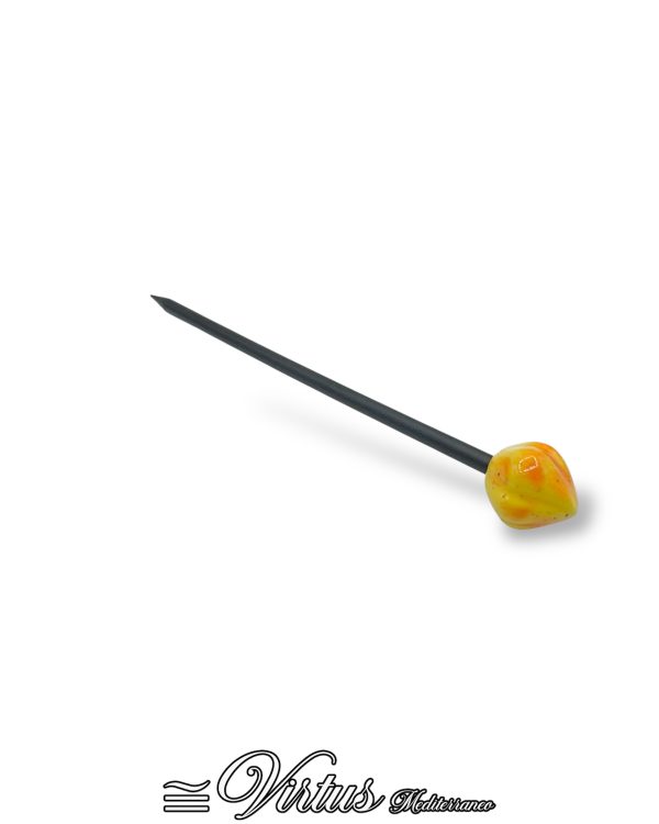 Fermaglio per Capelli Giallo Virtus Mediterraneo: Ceramica e Oro