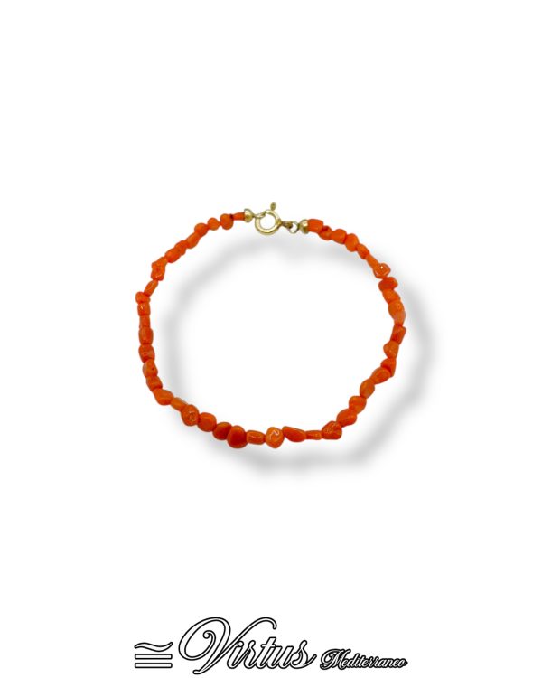 Bracciale artigianale di corallo Sciacca