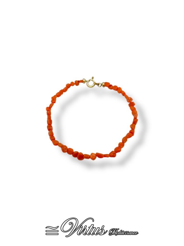 Bracciale artigianale di corallo Sciacca