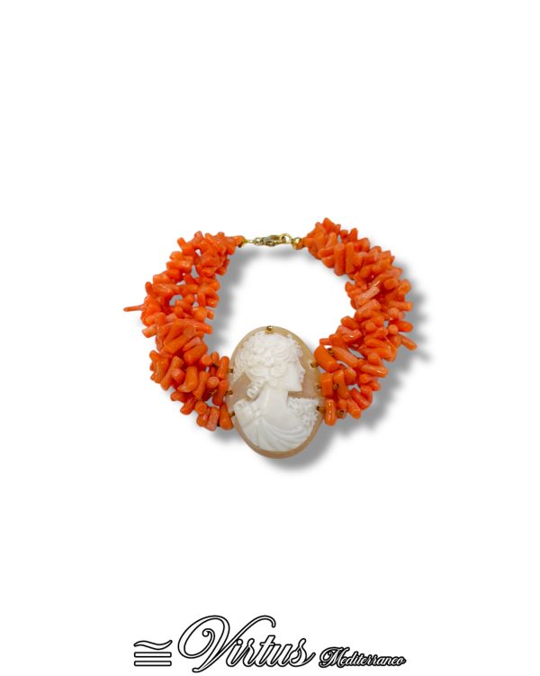 Bracciale Corallo Sciacca Virtus Mediterraneo: Eleganza Artigianale