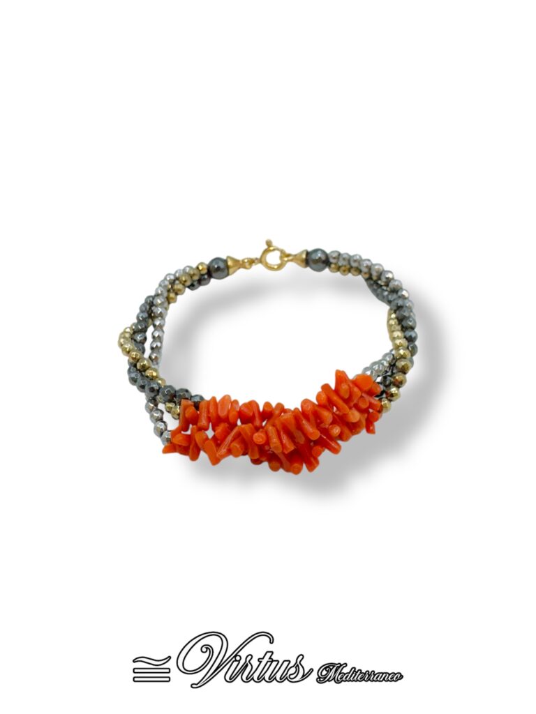 Bracciale Corallo Sciacca Virtus Mediterraneo: Eleganza Tridimensionale