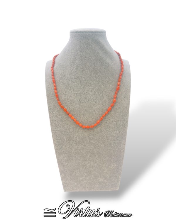 Virtus Mediterraneo: Collana Corallo Sciacca Artigianale, Eleganza Intramontabile