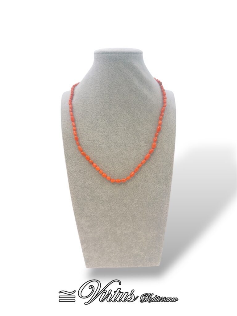 Virtus Mediterraneo: Collana Corallo Sciacca Artigianale, Eleganza Intramontabile