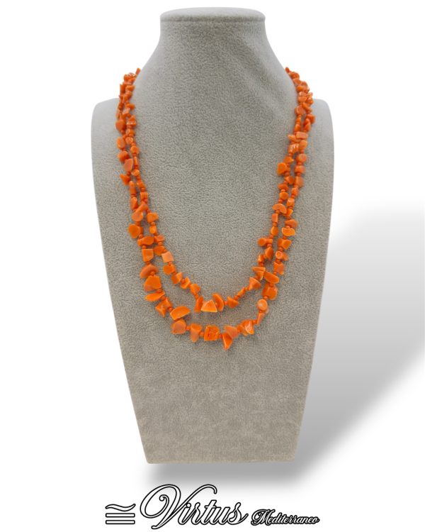 Collana Virtus Mediterraneo Corallo Sciacca: Doppia Filigrana d’Arte