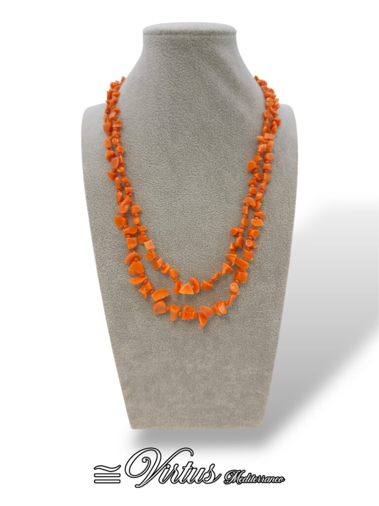 Collana Virtus Mediterraneo Corallo Sciacca: Doppia Filigrana d’Arte