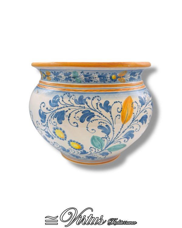 Virtus Mediterraneo: Vaso in Ceramica Multicolore Grande, Arte Preziosa