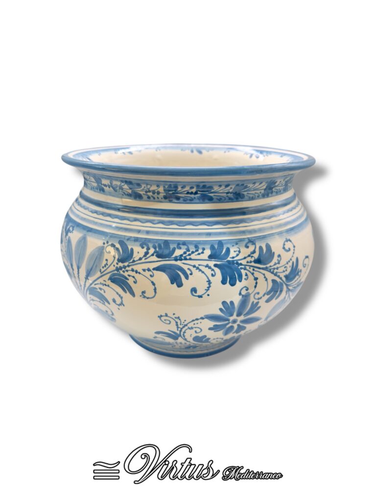 Virtus Mediterraneo: Vaso in Ceramica Artigianale Multicolore di Lusso